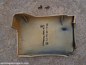 1978 Ford Fairmont fender parts OEM