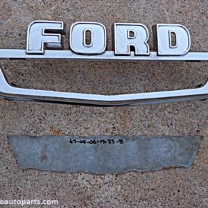 1963 Ford F100 pickup hood molding emblem