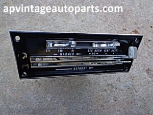 1967 Buick AC heater temperature temperature control