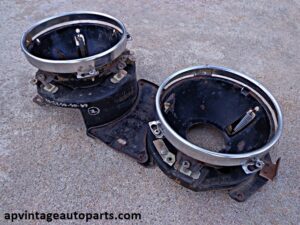 1964 Ford Galaxie 500 RH passenger headlight bucket assembly