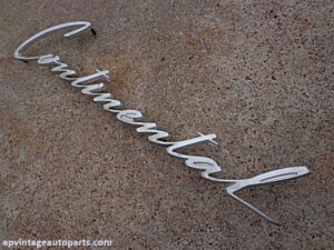 1962 Lincoln Continental nameplate emblem