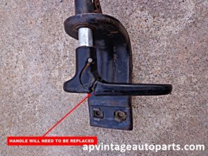 1963 Ford Falcoon emergency brake assembly