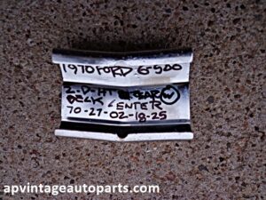 1970 Ford Galaxie hardtop rear window deck trim