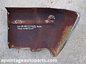 1966 Impala rear bumper end