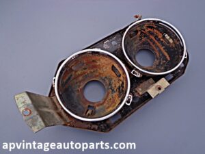 1965 Ford Galxie headlight bucket housing assembly