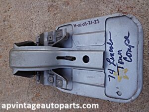 1974 Lincoln fuel filler door