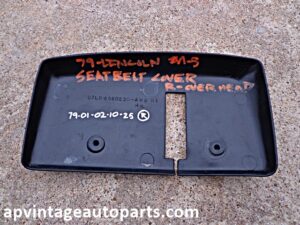 1979 Lincoln Continental Mark V overhead seat belt retractor cover