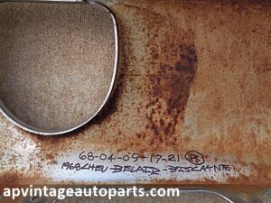 1968 Chevrolet Bel Air rear back bumper section RH