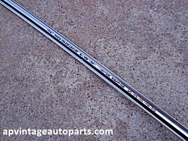 1966 Ford Fairlane 4 dr sedan rear window molding RH