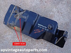 1969 Ponitac Grand Prix lower steering column carper guard