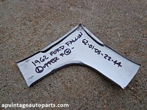 1963 Ford Falcon sedan windshield corner trim LH